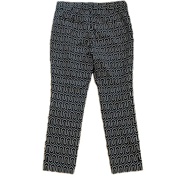 Anthropologie Charlie Trouser Chino Pant Navy Gold Size 4P - Picture 2 of 6